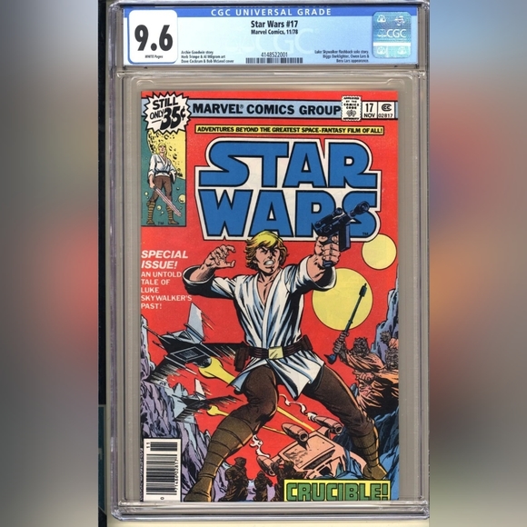 STAR WARS #17 CGC 9.6 WP NM+ Marvel Comics 1978 Darth Vader Skywalker (vol 1) - Picture 2 of 4